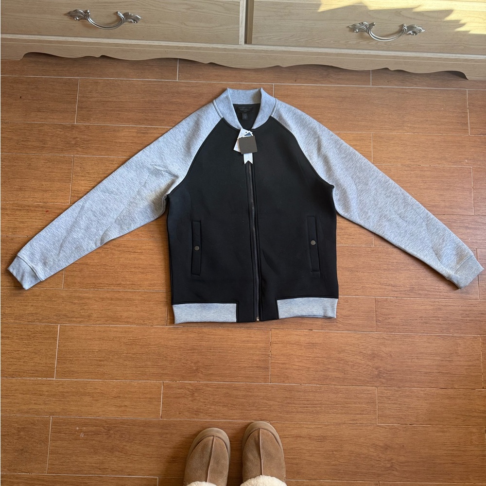 Nike Black and Gray Bomber Jacket